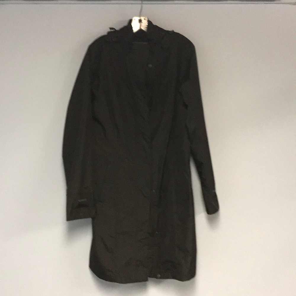 Eddie Bauer Black Trench Coat Tall